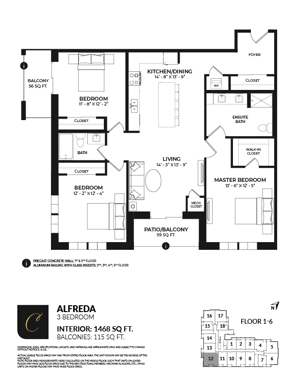 Alfreda Suite - Creekside Condos Milton