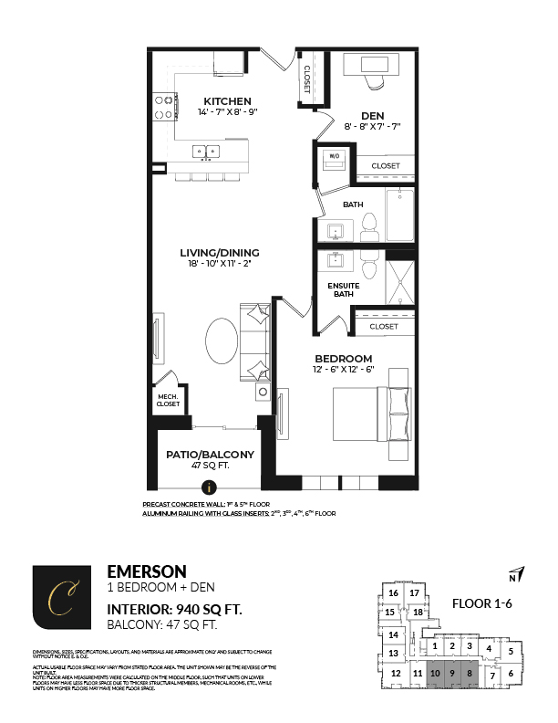 Emerson Suite - Creekside Condos Milton